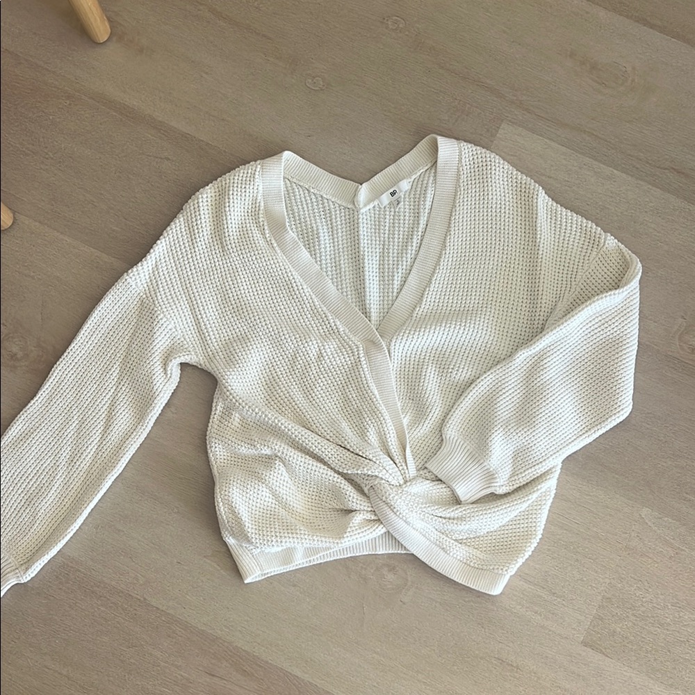 BP. Women's Cotton Cream Knit Sweater